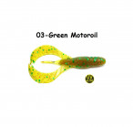 OSHELURE Catch Claws 2" 03-Green Motoroil (8 gab.) silikona mānekļi