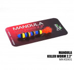 MANDULA KILLER WORM 2.2" (55mm), Origin hooks, #901, floating foam lure
