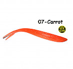 GOLTEENN Dropshot V-tail 7" 07-Carrot,~17g,(1 pcs) softbaits