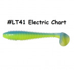 KEITECH Swing Impact Fat 3.3" #LT41 Electric Chart (7 pcs) softbaits
