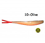 OSHELURE Zander Tail 7" 10-Olive (1gab.) silikona māneklis