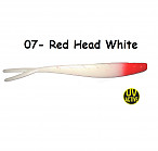 OSHELURE Zander Tail 7" 07-Red Head White (1gab.) silikona māneklis