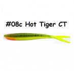 OSHELURE Zander Tail Universal 7" 08c- Hot Tiger Chart Tail (1gab.) silikona mānekļi