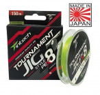 INTECH Tournament Jig Style PE X8 Fluo Green 150M, #1.5 (0.205 mm), 19.8Lb (9kg) braided line