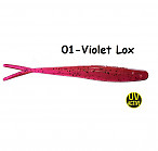 OSHELURE Zander Tail 7" 01-Violet Lox (1gab.) silikona māneklis
