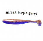 KEITECH Easy Shiner 3.5" #LT43 Purple Jerry (7 pcs) softbaits