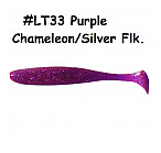 KEITECH Easy Shiner 3" #LT33 Purple Chameleon/Silver Flk. (10 шт.) силиконовые приманки