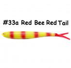 OSHELURE Zander Tail Pelagic 7" 33a-Red Bee Red Tail (1 pc) softbaits