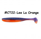 KEITECH Easy Shiner 5" #CT22 Lee La Orange (5 gab.) silikona mānekļi