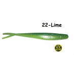 OSHELURE Zander Tail 5.7" 22-Lime (1 gab.) silikona mānekļi