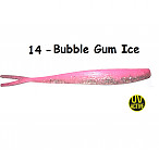 OSHELURE Zander Tail 7" 14-Bubble Gum Ice (1gab.) silikona māneklis