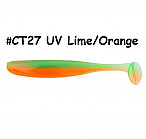 KEITECH Easy Shiner 3" #CT27 UV Lime/Orange (10 шт.) силиконовые приманки