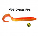 Silicone Eeel XL 20cm body, 40cm with full tail, 57g, #06-Orange Fire, 1pc, силиконовые приманки