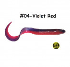 Silicone Eeel XL 20cm body, 40cm with full tail, 57g, #04-Violet Red, 1pc, силиконовые приманки