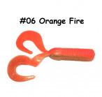 MAILE BAITS MIURA TAIL ~20cm, 44g, #06 Orange Fire (1 pc) silikona mānekļi