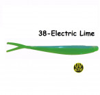OSHELURE Zander Tail 5.7" 38-Electric Lime (1 gab.) silikona mānekļi