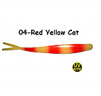 OSHELURE Zander Tail 7" 04-Red Yellow Cat (1gab.) silikona māneklis