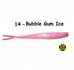 OSHELURE Zander Tail 5.7" 14-Bubble Gum Ice (1 gab.) silikona mānekļi
