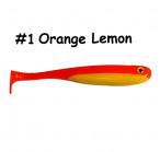 GOLTEENN Swimbait 17.5cm(~7") 01-Orange Lemon, ~27g,(1 pcs) softbaits