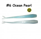 GOLTEENN Flat Slug 10"(25cm), ~25g 6-Ocean Pearl (1 pcs) softbaits