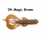 OSHELURE O-Claws 2.4" 04- Magic Brown (8 gab.) silikona mānekļi