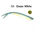 GOLTEENN Dropshot V-tail 7" 13-Ocean White  ~17g,(1 pcs) softbaits