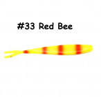 OSHELURE Zander Tail 7" 33-Red Bee (1gab.) silikona māneklis