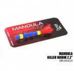 MANDULA KILLER WORM 2.2" (55mm), Origin hooks, #914, floating foam lure