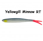 OSHELURE Zander Tail Pelagic 7" Yellowgill Minnow Red Tail (1 gab.) silikona mānekļi