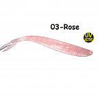 GOLTEENN Dropshot V-tail 7" 03-Rose, ~17g,(1 pcs) softbaits