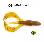 OSHELURE Catch Claws 3.2" 02-Motoroil (6 pcs) softbaits