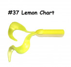 MAILE BAITS MIURA TAIL ~20cm, 44g, #37 Lemon Chart (1 pc) silikona mānekļi
