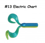MAILE BAITS MIURA TAIL ~20cm, 44g, #13 Electric Chart (1 pc) silikona mānekļi