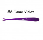 GOLTEENN Flat Slug 10"(25cm), ~25g 8-Toxic Violet (1 pcs) softbaits