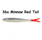 OSHELURE Zander Tail Pelagic 7" 36a-Minnow Red Tail (1 gab.) silikona mānekļi