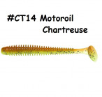 KEITECH Swing Impact 3" #CT14 Motoroil Chartreuse (10 gab.) silikona mānekļi