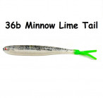 OSHELURE Zander Tail Pelagic 7" 36b-Minnow Lime Tail (1 gab.) silikona mānekļi