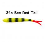 OSHELURE Zander Tail Pelagic 7" 24a-Bee Red Tail (1 gab.) silikona mānekļi